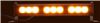 rectangle 12 flash patterns led directional warning light bar - sae class ii permanent mount amber