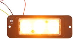 Optronics LED Directional Warning Light - SAE Class II - 12 Flash Patterns - Permanent Mount - Amber