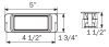 recessed mount wired dimensions