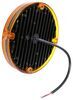 round surface mount led transit warning light - submersible 8 diodes amber lens