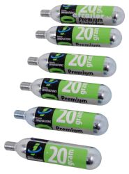 Genuine Innovations CO2 Cartridge - Threaded - 20 Grams - Qty 6