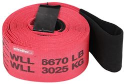 Snap-Loc Tow Strap - 1 x 15' - 2,333 lbs - Red SLTT115K07R