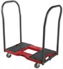 panel cart e-track anchor points non-slip tread parking brakes snap-loc cart/pushcart with - 2 handles
