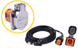 SmartPlug RV Power Cord and Inlet Upgrade Kit - Stainless Steel Inlet - 30 Amp - 30' - SM39FR