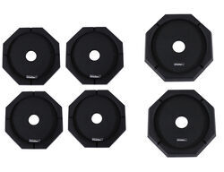 Replacement Pads for SnapPad Jack Stand Pad System - (4) 9" and (2) 12" Round Jack Feet - SN88FR
