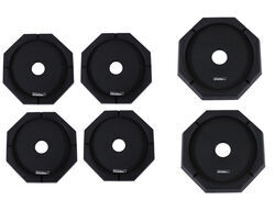 Replacement Pads for SnapPad Jack Stand Pad System - (4) 9" and (2) 12" Round Jack Feet