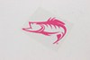 Striker Classic Fish Decal - Flat - Vinyl - Pink - Qty 1 Striker SPGVDE1122