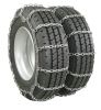 tire chains on road or off pewag mud service dually - ladder pattern square links manual tension 1 axle set