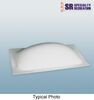 specialty recreation rv skylight rectangular only universal replacement - 14 inch wide x 30 long white