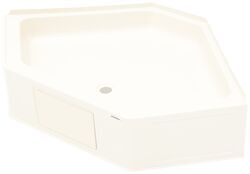 Specialty Recreation Neo RV Shower Base - Front Center Drain - 34" x 34" - Parchment - SR38MR