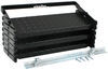 brophy rv steps 3 ground contact camper scissor - steel diamond tread 17 inch wide 275 lbs