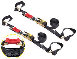 ShockStrap Ratchet Tie-Down Straps w/ Shock Absorbers - 2" x 18' - 3,333 lbs - Qty 2 - SS23MV