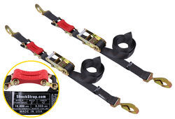 ShockStrap Ratchet Tie-Down Straps w/ Shock Absorbers - 2" x 12' - 3,333 lbs - Qty 2 - SS35MV