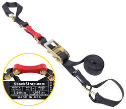 ShockStrap Ratchet Tie-Down Strap w/ Shock Absorber - 1-1/2" x 15' - 1,000 lbs - Qty 1 - SS38MV