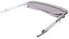power bimini 92 - 102 inch wide boat sureshade top for pontoon silver aluminum frame gray canvas