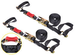 ShockStrap Ratchet Tie-Down Straps w/ Shock Absorbers - 2" x 27' - 3,333 lbs - Qty 2 - SS55MV