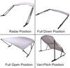 power bimini black aluminum frame