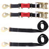 trailer truck bed snap hooks shockstrap ratchet tie-down straps w/ shock absorbers - 2 inch x 9' 3 333 lbs qty
