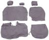 60/40 split bench adjustable headrests covercraft work truck seatsaver custom seat covers - second row gray