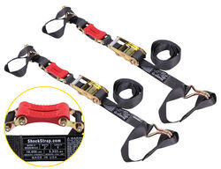 ShockStrap Ratchet Tie-Down Straps w/ Shock Absorbers - 2" x 9' - 3,333 lbs - Qty 2 - SS83MV