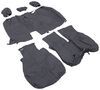 60/40 split bench adjustable headrests covercraft seatsaver custom seat covers - second row charcoal black