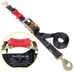 ShockStrap Ratchet Tie-Down Strap w/ Shock Absorber - 2" x 9' - 3,333 lbs - Qty 1 - SS98MV
