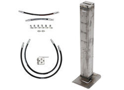 Atlas IV 10K Hydraulic Trailer Jack w/ Connection Kit for Dump Trailer - Direct Weld - 39" - ST24VR