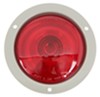 submersible lights 5-1/2 inch diameter optronics trailer tail light - stop turn round grey flange red lens