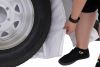 single axle 24 inch tires 25 26 snapring tiresavers tire covers - to diameter white vinyl qty 2