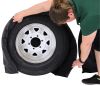 single axle best uv/dust/weather protection snapring tiresavers tire covers - 33 inch to 35 diameter black vinyl qty 2