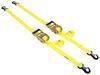 trailer truck bed snap hooks responsive ratchet self-tensioning tie-down straps - 1-1/2 inch x 8' 1 000 lbs qty 2