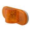 clearance lights submersible sealed 6-1/2 inch mid-ship turn signal and side marker light - amber