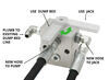 stillwell trailer jack dump enclosed 5th wheel gooseneck utility bolt-on atlas iv 10k hydraulic w/ connection kit for trailers - 39 inch