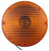 optronics trailer lights non-submersible 7-1/8 inch diameter 7 round transit turn signal light - amber