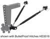trailer hitch ball mount adjustable stabilizer bar kit for bulletproof hitches mounts