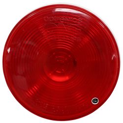 ONE LED Trailer Tail Light - Stop, Tail, Turn - Submersible - Round - Red Lens - STL003RB