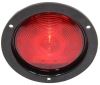 tail lights 4-1/4 inch diameter one led light - stop turn submersible round red lens black flange weathertight