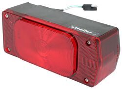 ONE LED Trailer Tail Light - 5 Function - Submersible - 3 Diodes - Red Lens - Passenger Side