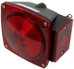 ONE LED Trailer Tail Light - 6 Function - Submersible - Square - Red Lens - Passenger Side - STL008RB