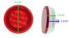 tail lights 4-5/16 inch diameter glolight led trailer light - stop turn submersible 21 diodes round red lens