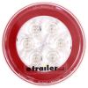 tail lights 4-5/16 inch diameter glolight led trailer light - stop turn submersible 21 diodes round clear lens