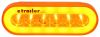tail lights 6-7/16l x 2-5/16w inch glolight led trailer turn signal and parking light - submersible 22 diodes oval amber lens