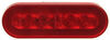 tail lights 6-7/16l x 2-5/16w inch glolight led trailer light - stop turn submersible 22 diodes oval red lens