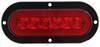 tail lights 7-1/2l x 3-5/16w inch glolight led trailer light - stop turn submersible 22 diodes oval red lens