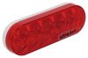 Optronics LED Trailer Tail Light - Stop, Turn, Tail - Submersible - 6 Diodes - Oval - Red Lens 6-1/2L x 2-1/4W Inch STL12RB