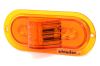 clearance lights submersible glolight led side marker light and mid-ship turn signal - oval amber lens