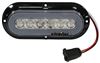 GloLight LED Trailer Utility Tail Light - Tail, Backup - Submersible - 22 Diodes - Oval - Clear Lens