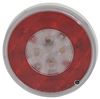 tail lights stop/turn/tail/backup fusion led trailer light - stop turn backup submersible round red/clear lens