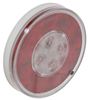 tail lights 4-5/16 inch diameter fusion led trailer light - stop turn backup submersible round red/clear lens