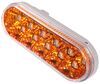 optronics trailer lights tail submersible miro-flex led light - parking and turn signal oval amber